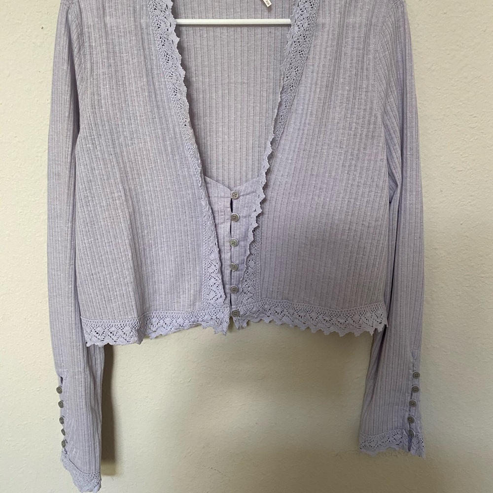 Lilac Free People Crop Top